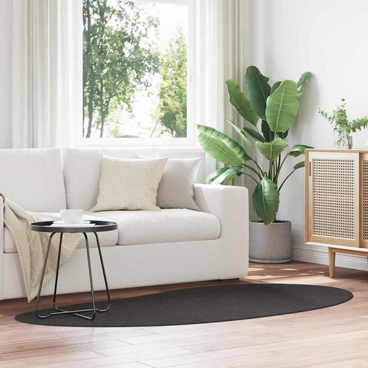 Tapis de zone HUARTE Anthracite 100 x 200 cm Polyester