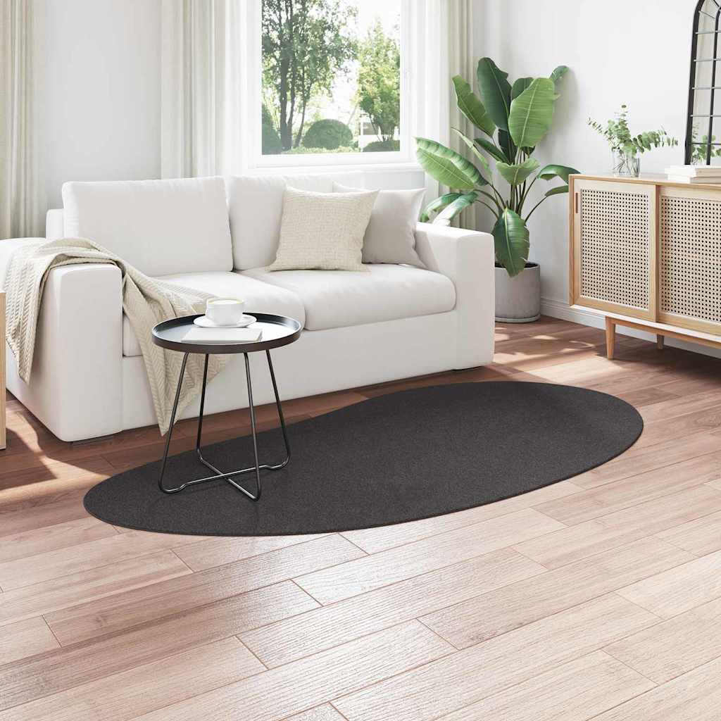 Bereichsteppiche HUARTE Anthrazit 100 x 200 cm Polyester