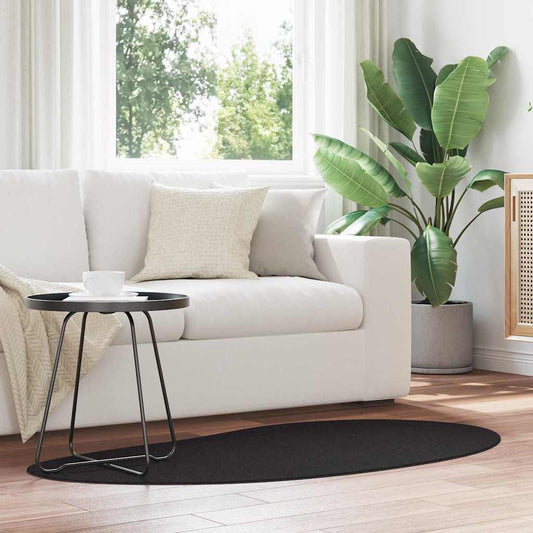 Tapis de zone HUARTE Noir 80 x 150 cm Polyester