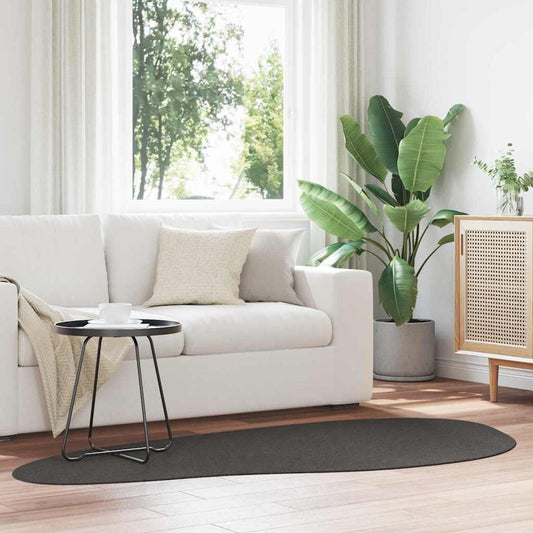 Tapis de zone HUARTE Anthracite 100 x 200 cm Polyester