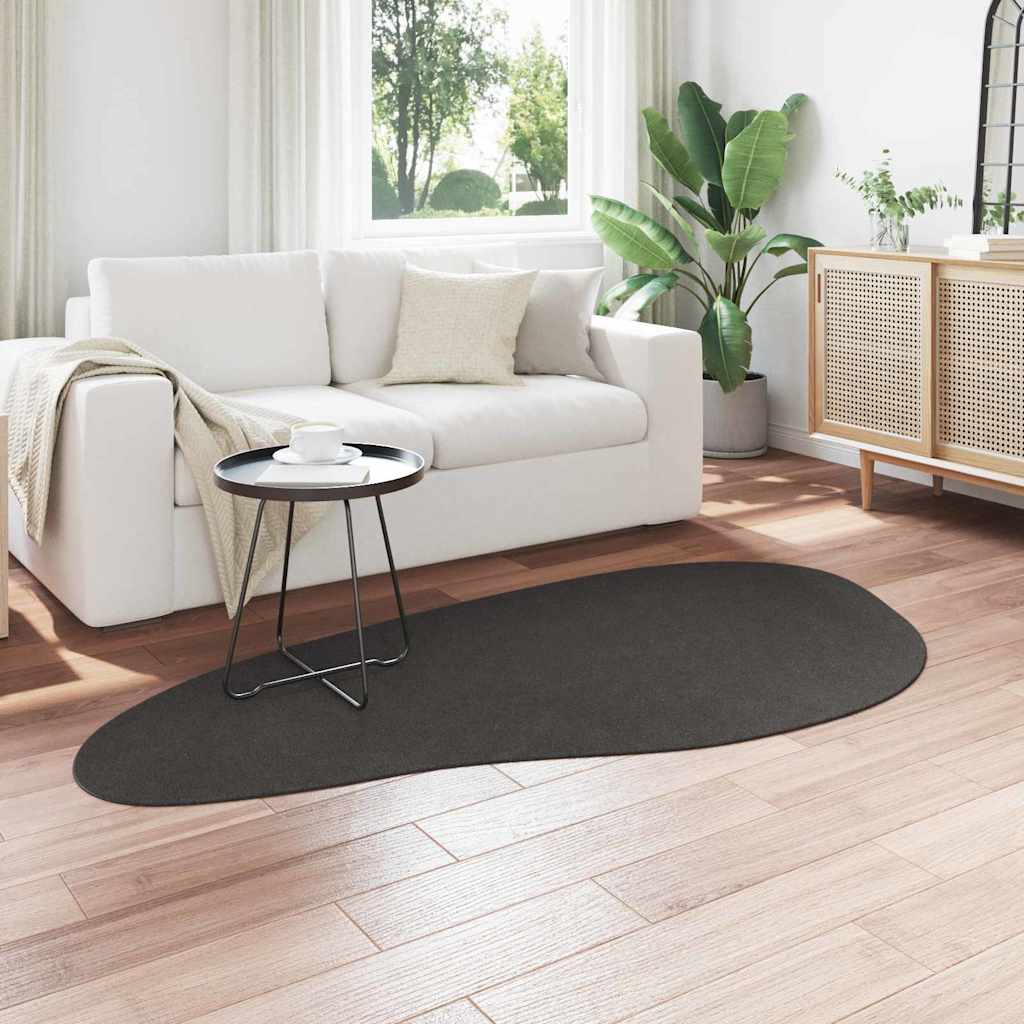 Bereichsteppiche HUARTE Anthrazit 100 x 200 cm Polyester