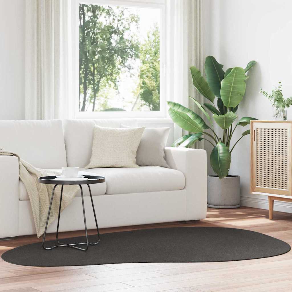Tapis par zones HUARTE Anthracite 140 x 200 cm Polyester