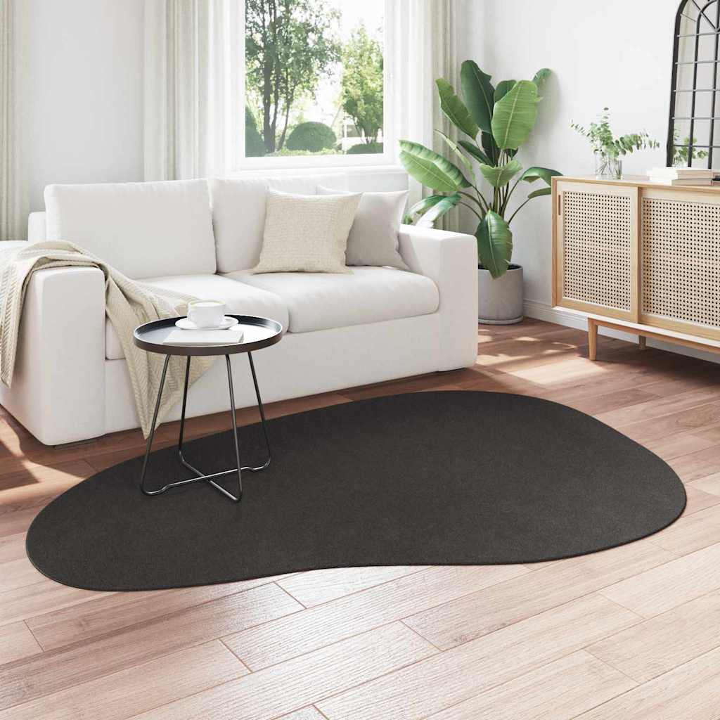 Tapis par zones HUARTE Anthracite 140 x 200 cm Polyester
