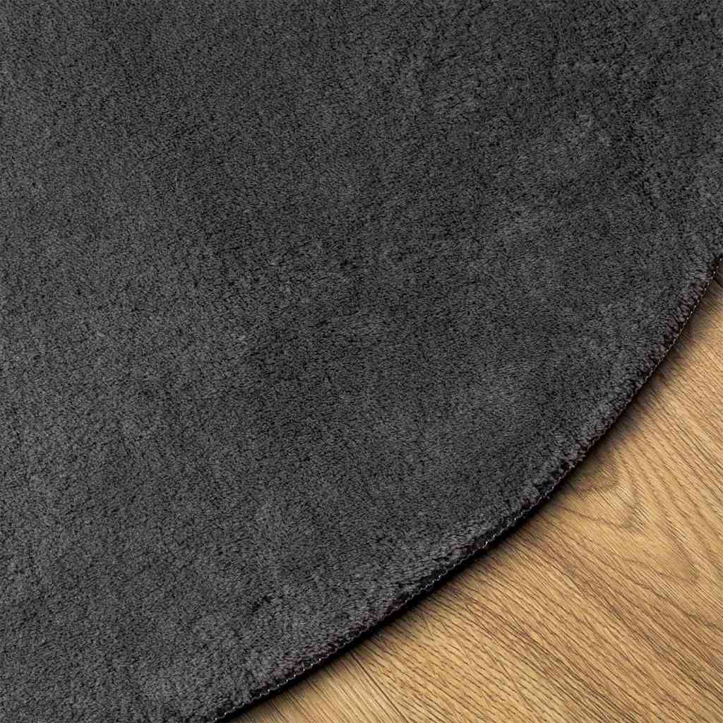Area Rugs HUARTE Anthracite 160 x 230 cm Polyester