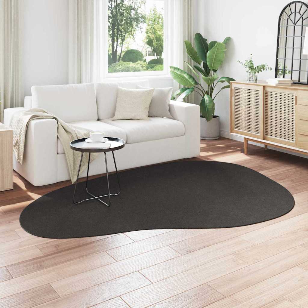 Area Rugs HUARTE Anthracite 160 x 230 cm Polyester