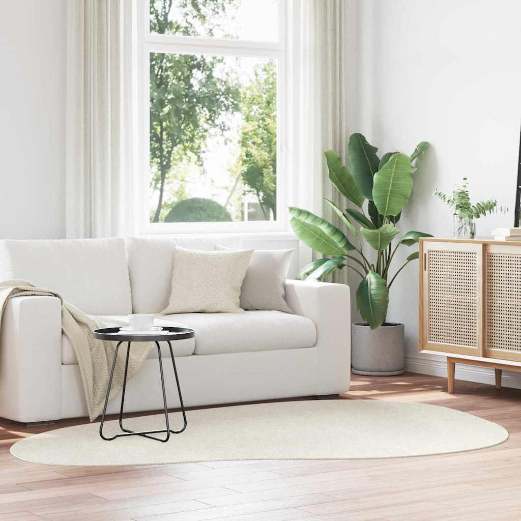 Bereichsteppiche HUARTE Creme 160 x 230 cm Polyester