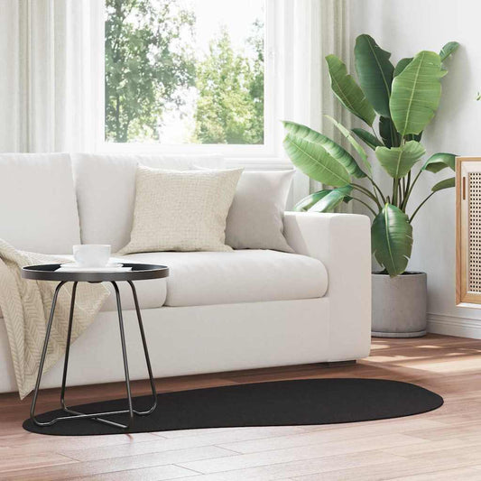 Tapis de zone HUARTE Noir 80 x 150 cm Polyester