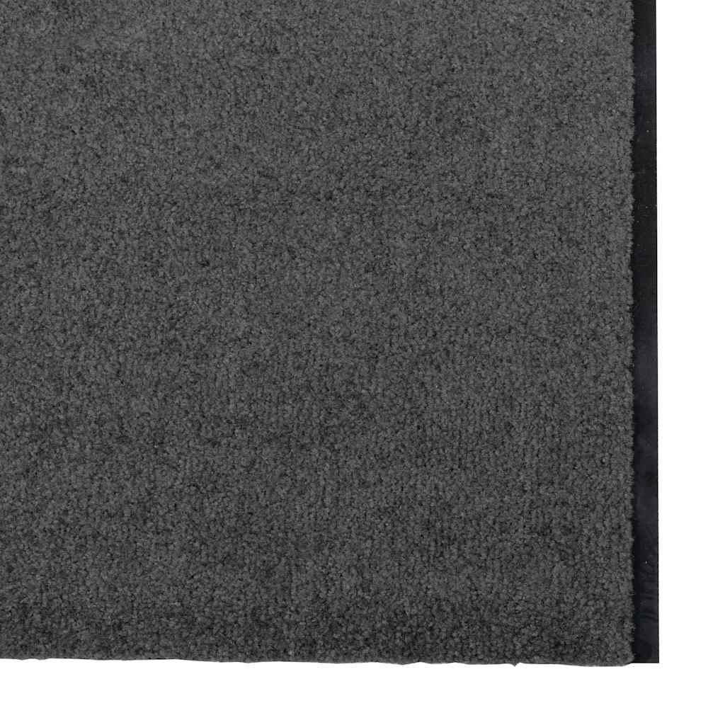 Paillasson anthracite et noir 120 x 350 cm Polyamide et PVC