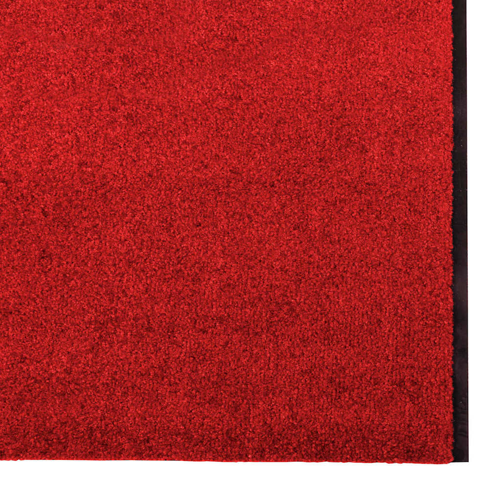 Paillasson rouge et noir 120 x 400 cm Polyamide et PVC