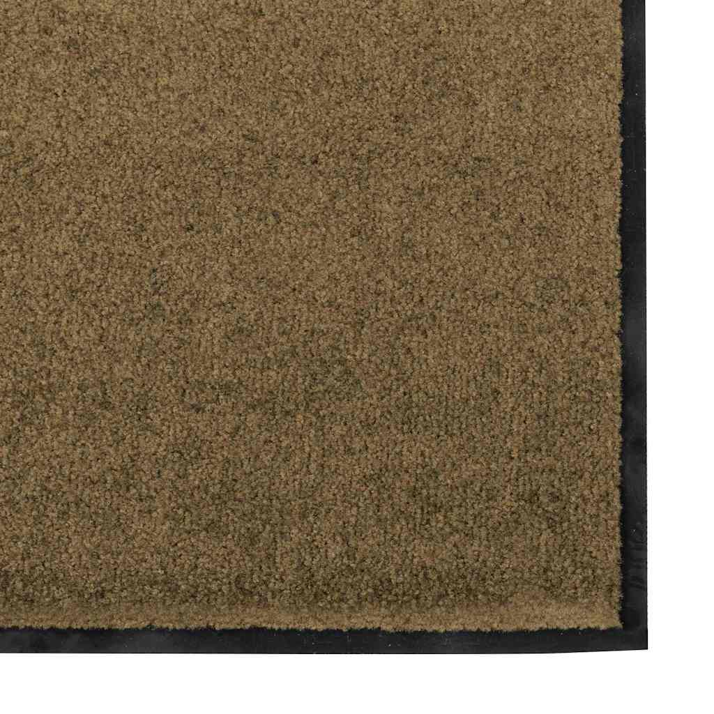 Paillasson marron et noir 120 x 250 cm Polyamide et PVC