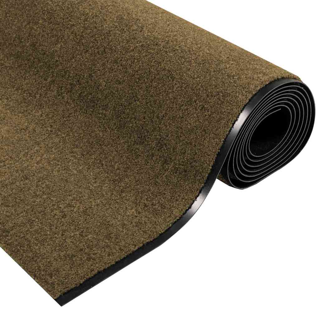 Doormat Brown and Black 120 x 350 cm Polyamide and PVC