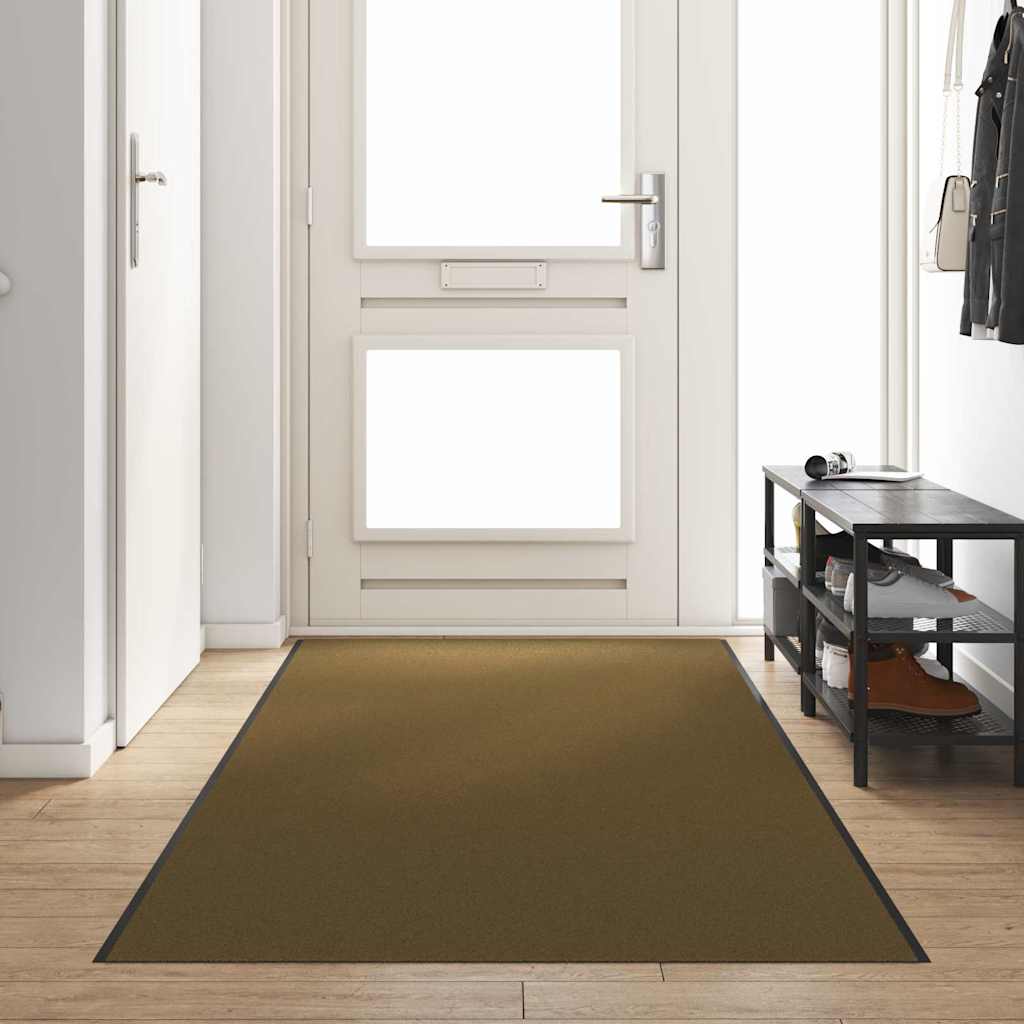 Doormat Brown and Black 120 x 400 cm Polyamide and PVC