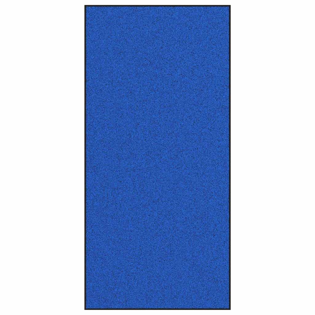 Blue and Black Doormat 120 x 250 cm Polyamide and PVC