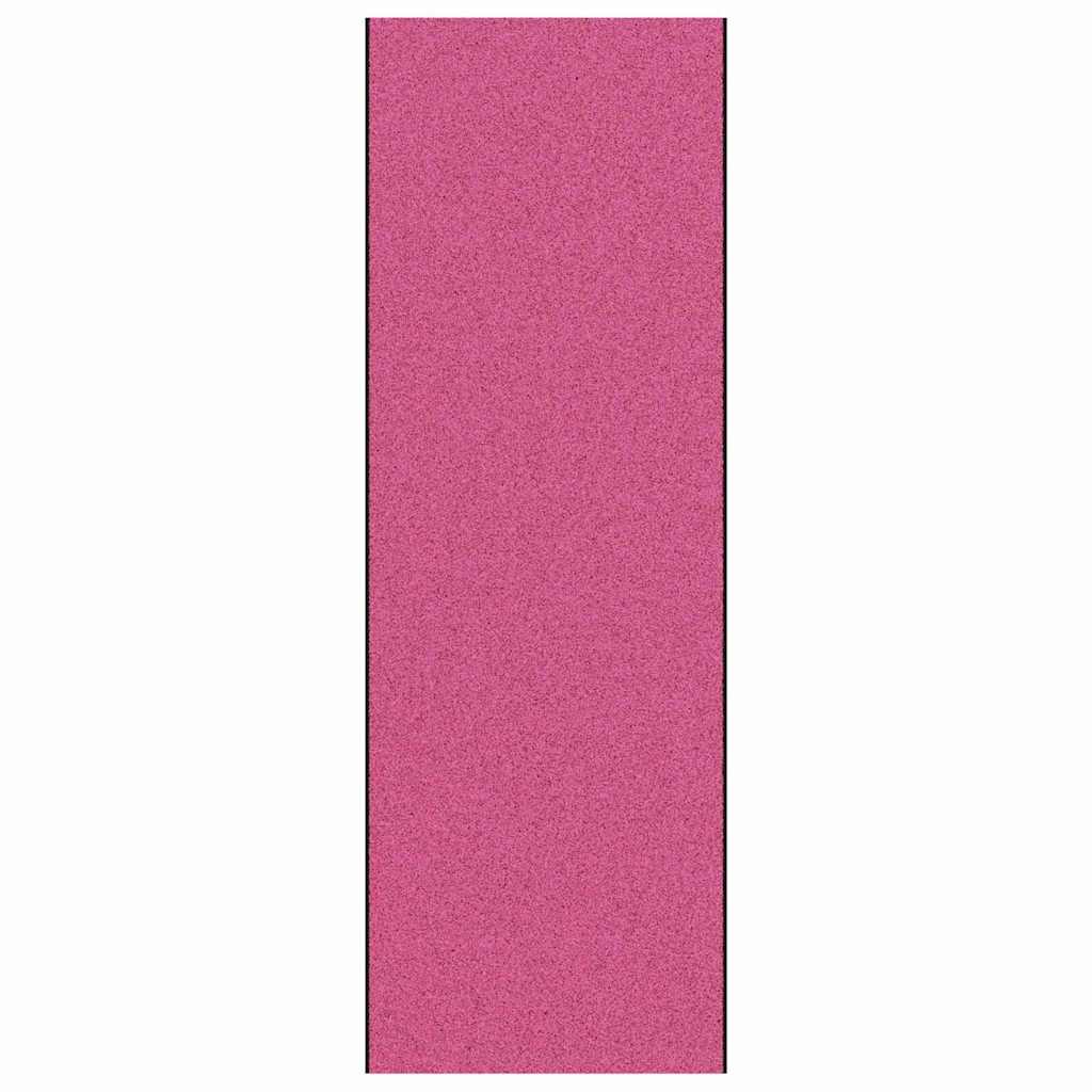 Paillasson rose et noir 120 x 350 cm Polyamide et PVC