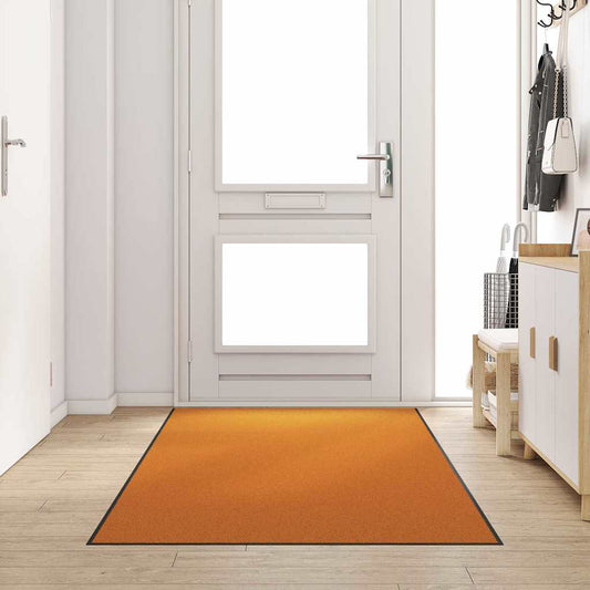 Fußmatte Orange und Schwarz 120 x 300 cm Polyamid und PVC