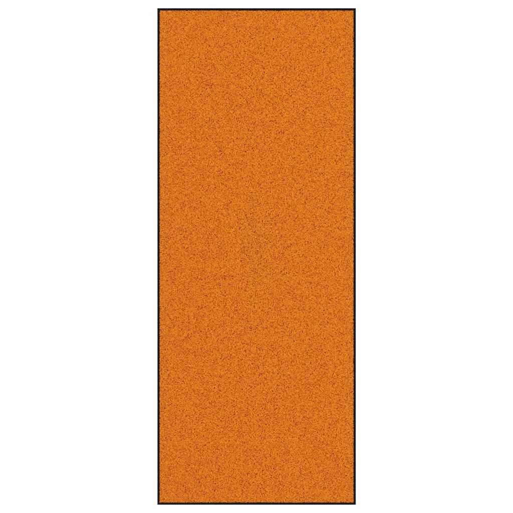 Paillasson orange et noir 120 x 300 cm Polyamide et PVC