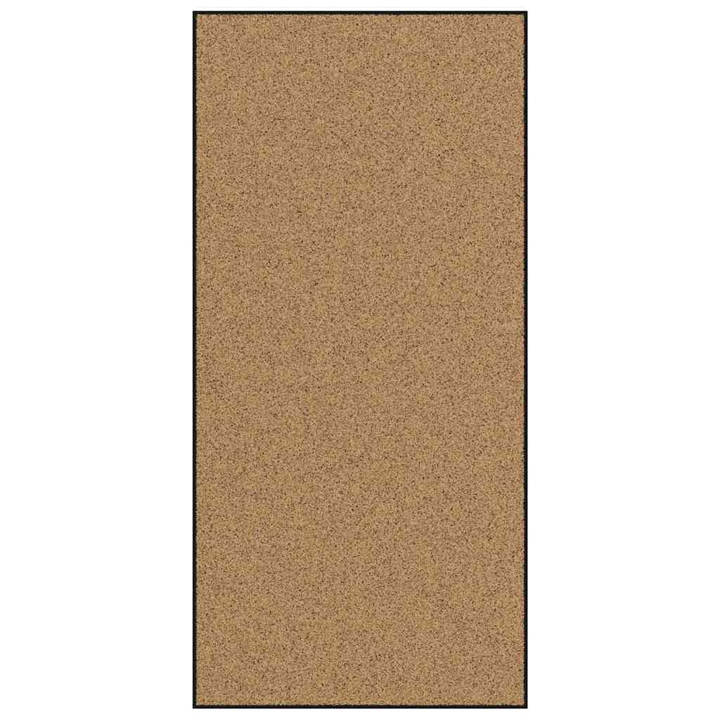 Paillasson Crème et Noir 120 x 250 cm Polyamide et PVC