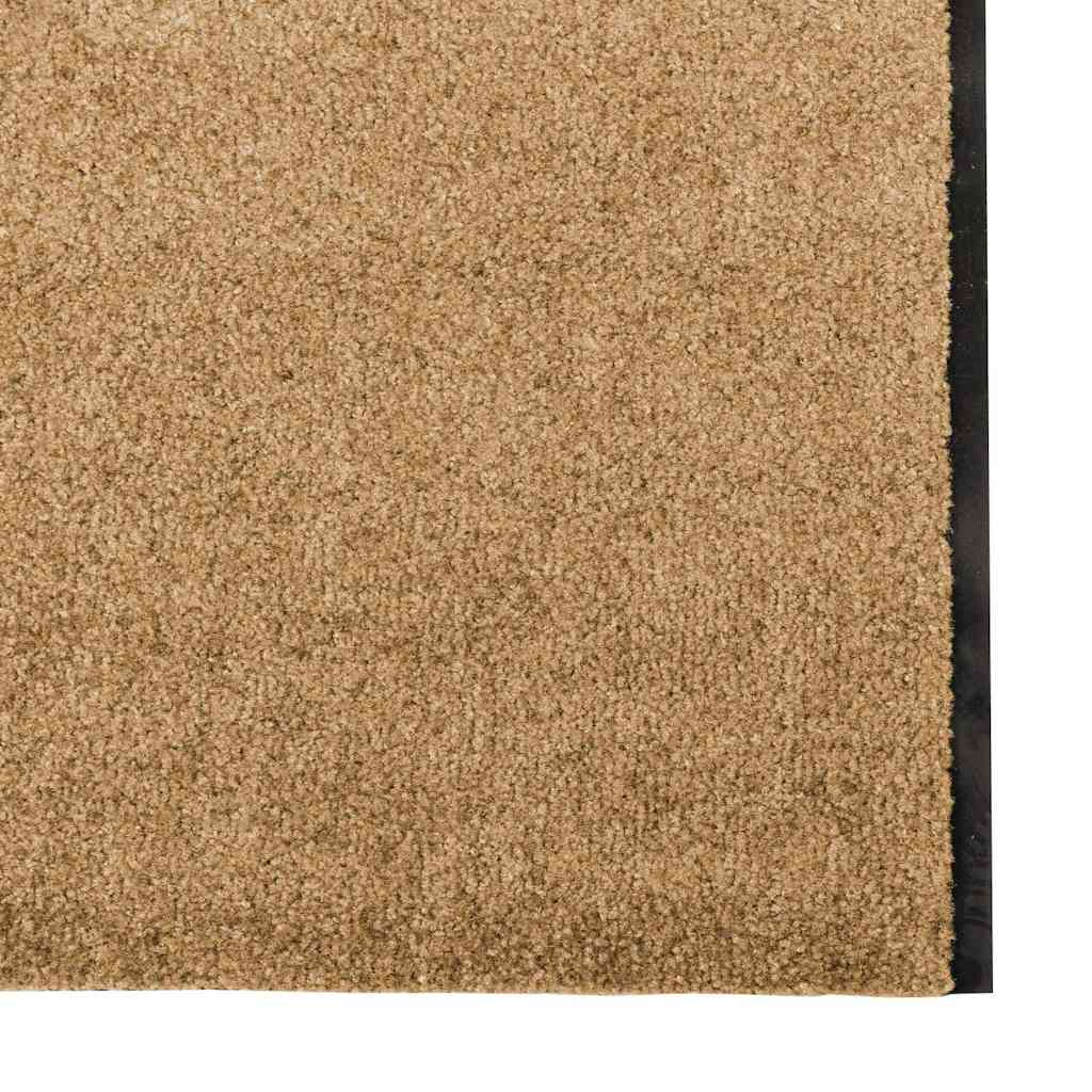 Paillasson crème et noir 120 x 350 cm Polyamide et PVC