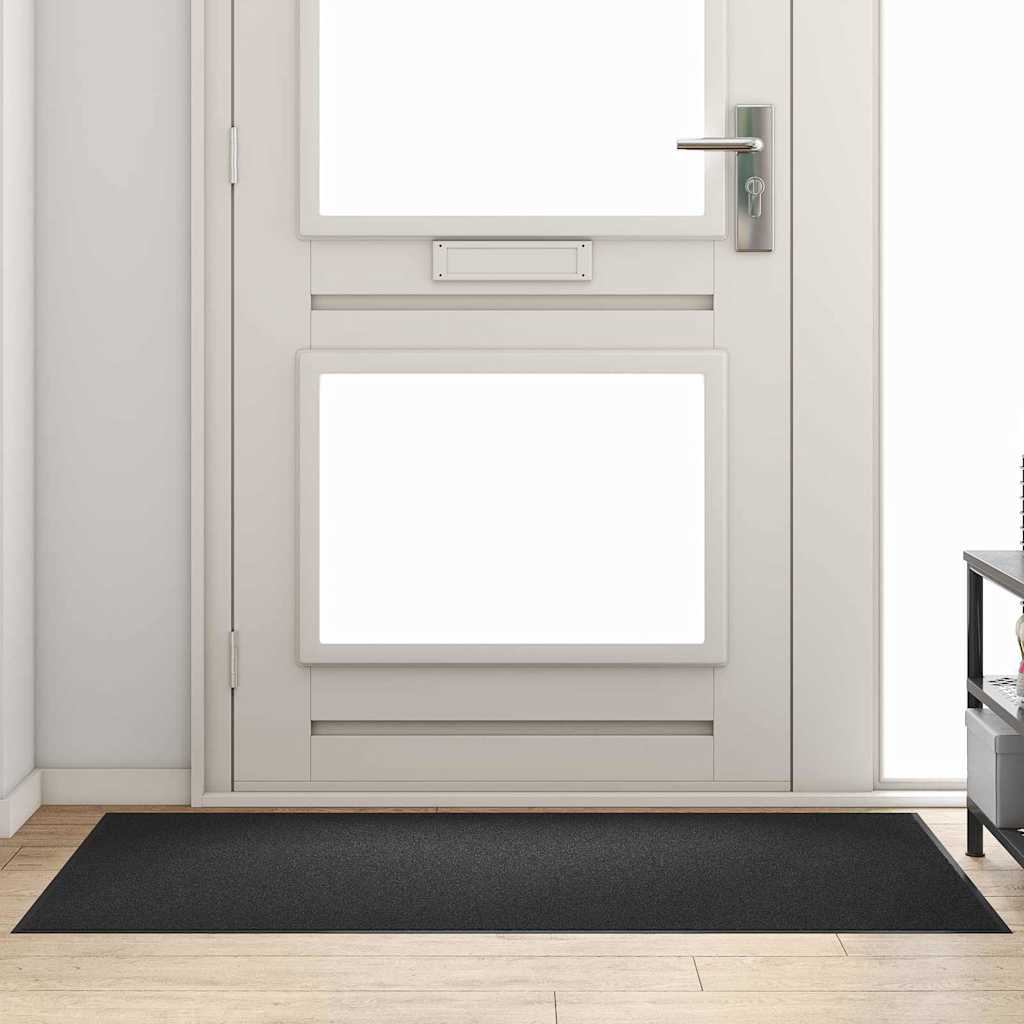Doormat Miscellaneous Black 90 x 150 cm Polypropylene and Vinyl