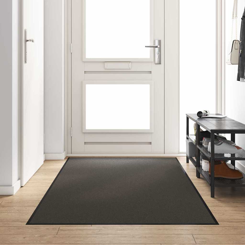 Fußmatte Sonstiges Anthrazit und Schwarz 120 x 250 cm