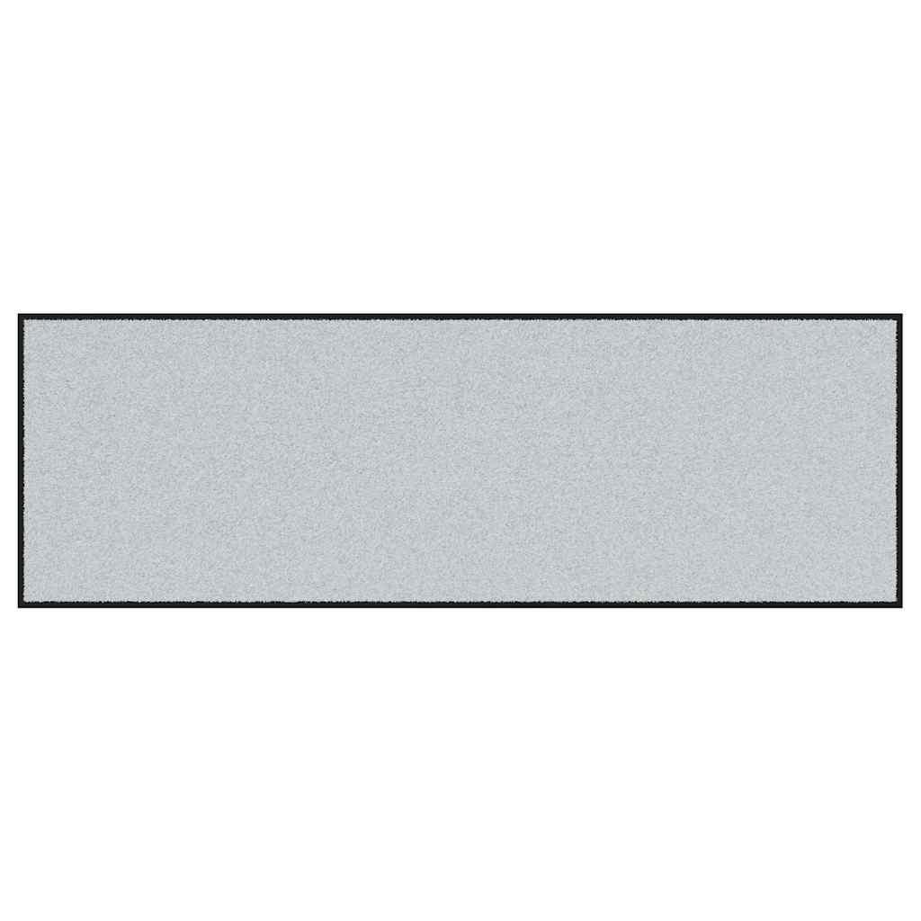 Paillasson gris et noir 60 x 180 cm polypropylène et vinyle