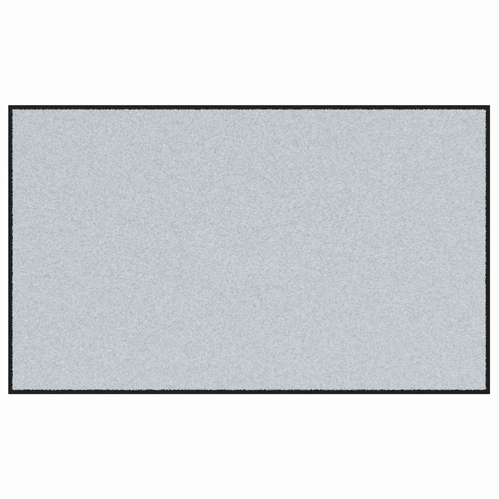 Paillasson gris et noir 90 x 150 cm Polypropylène et vinyle