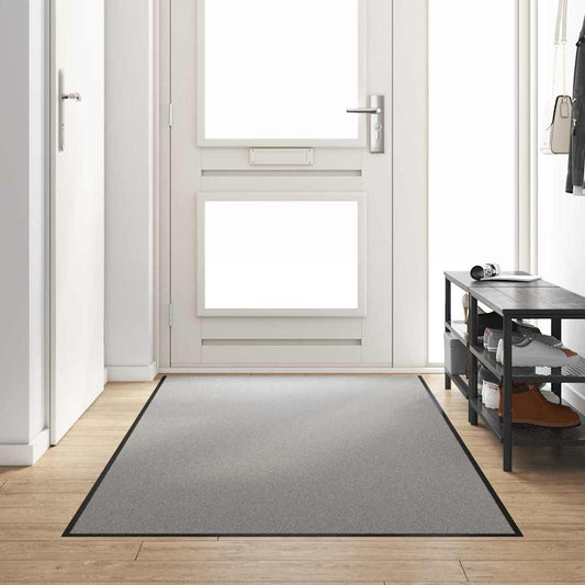 Fußmatte Grau und Schwarz 120 x 300 cm Polypropylen und Vinyl