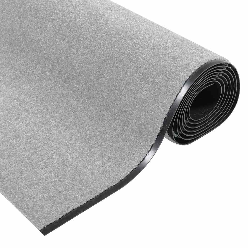 Fußmatte Grau und Schwarz 120 x 400 cm Polypropylen und Vinyl
