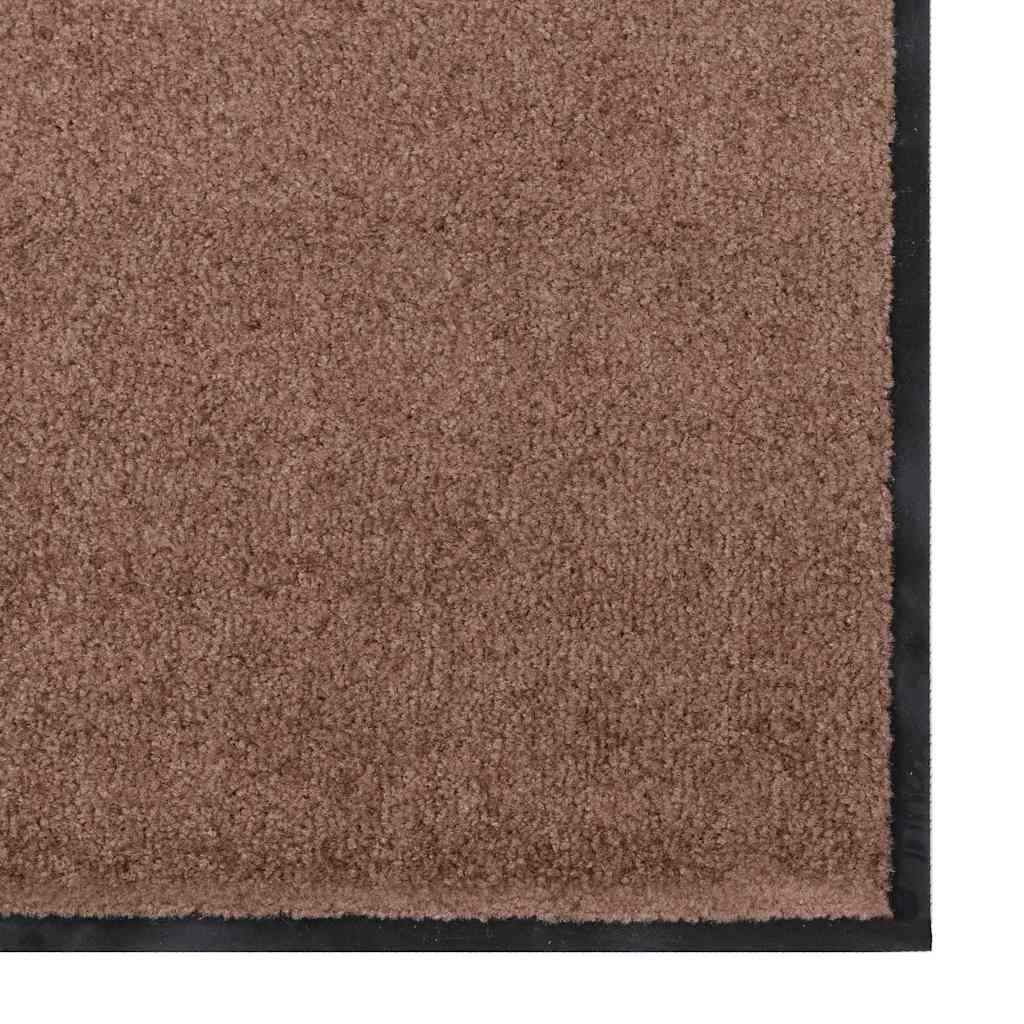 Fußmatte Braun und Schwarz 60 x 180 cm Polypropylen und Vinyl