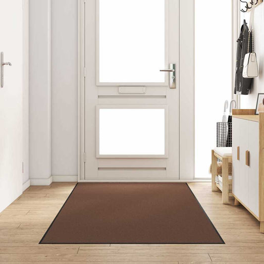 Fußmatte Braun und Schwarz 120 x 250 cm Polypropylen und Vinyl