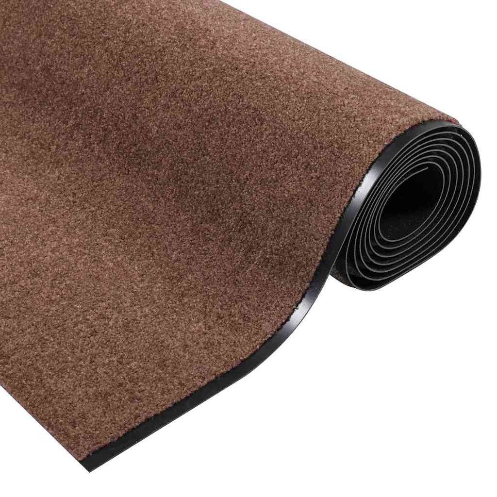 Fußmatte Braun und Schwarz 120 x 350 cm Polypropylen und Vinyl
