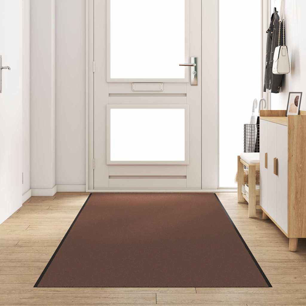 Fußmatte Braun und Schwarz 120 x 350 cm Polypropylen und Vinyl