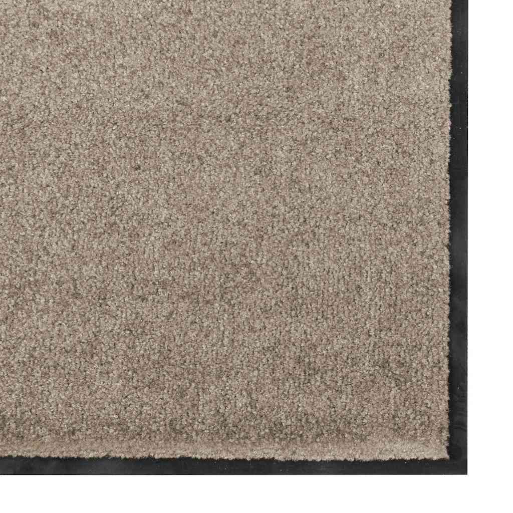 Paillasson beige et noir 60 x 180 cm polypropylène et vinyle