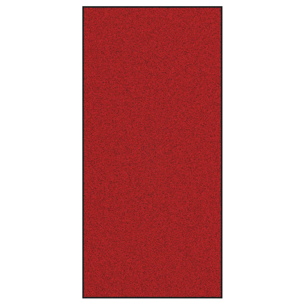 Red and Black Doormat 120 x 250 cm Polypropylene and Vinyl