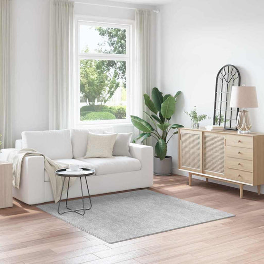 Non-Slip Shaggy Rug Grey 160 x 160 cm PP