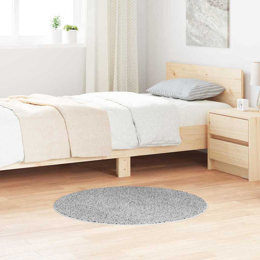Anti-Slip Shaggy Rug Grey 90 x 90 cm PP