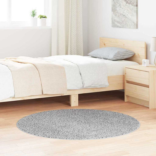 Anti-Slip Shaggy Rug Grey 120 x 120 cm PP