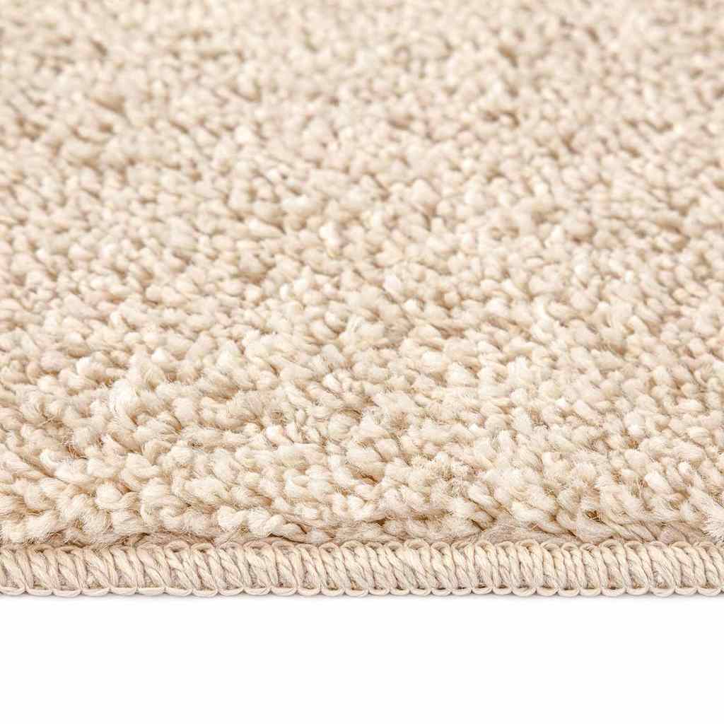 Tapis Shaggy antidérapant Crème 160 x 160 cm PP