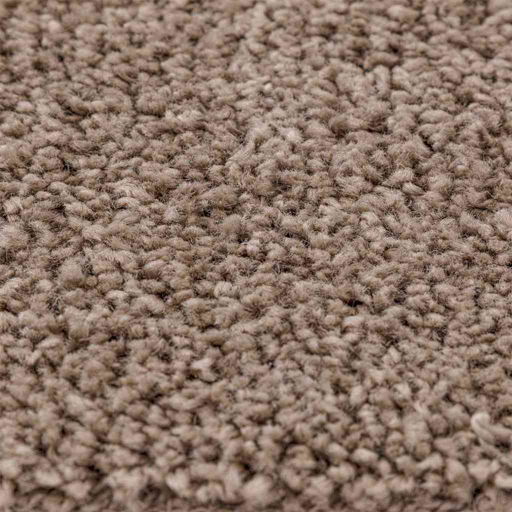 Tapis shaggy antidérapant marron 160 x 160 cm PP