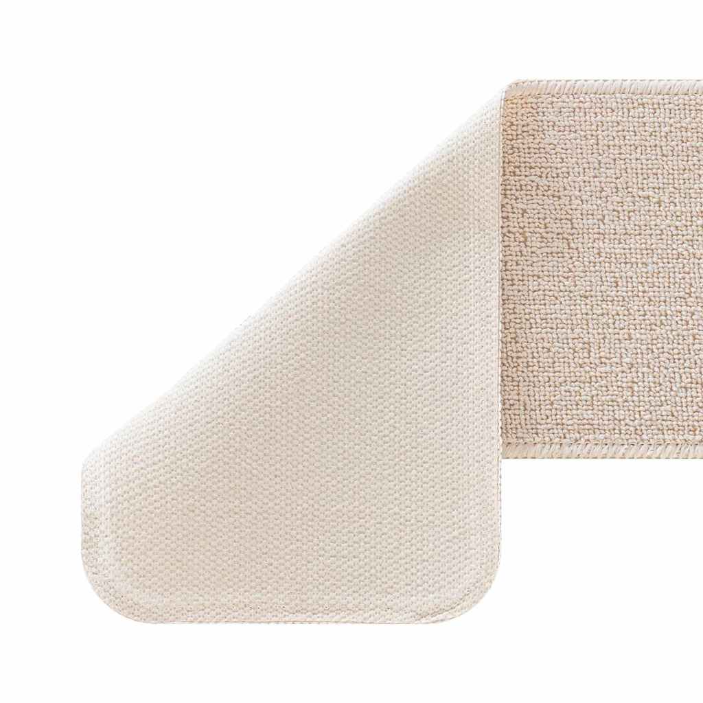 Tapis de marche antidérapants 15 pcs Crème 60 x 25 cm PP