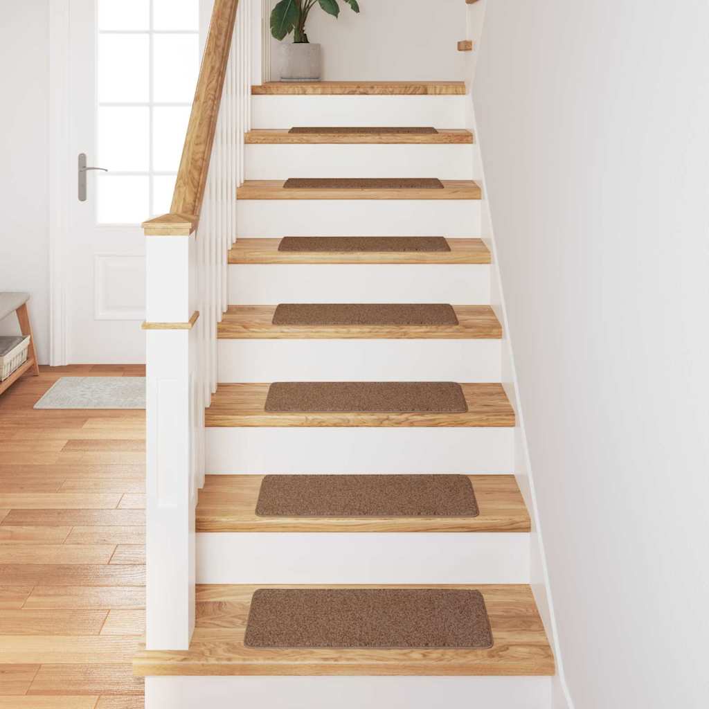Tapis de marche antidérapants 15 pcs Jaune 60 x 25 cm PP