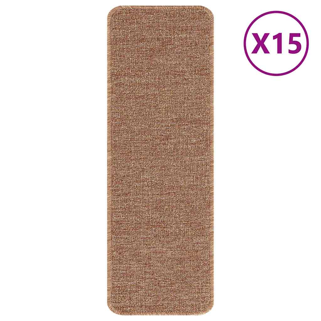Tapis de marche antidérapants 15 pcs Jaune 60 x 25 cm PP