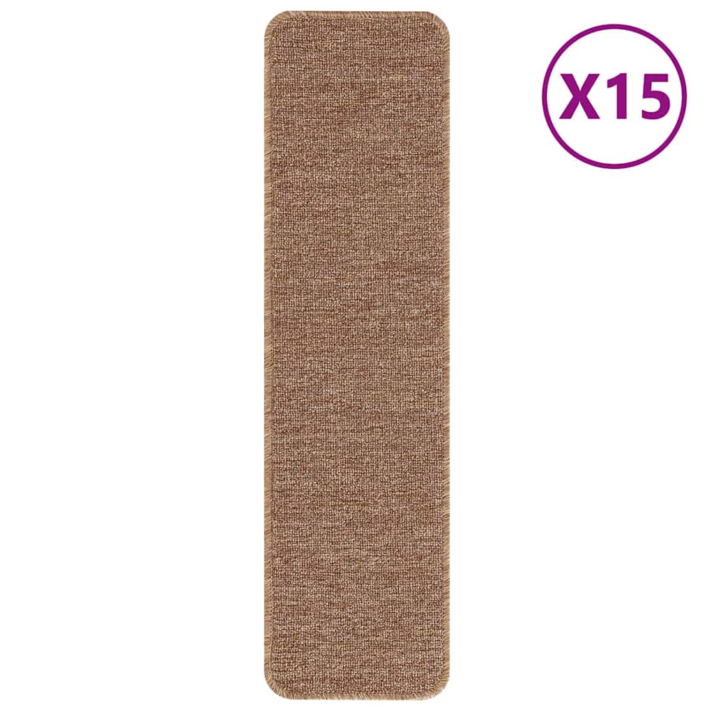 Tapis de marche antidérapants 15 pcs Jaune 75 x 20 cm PP