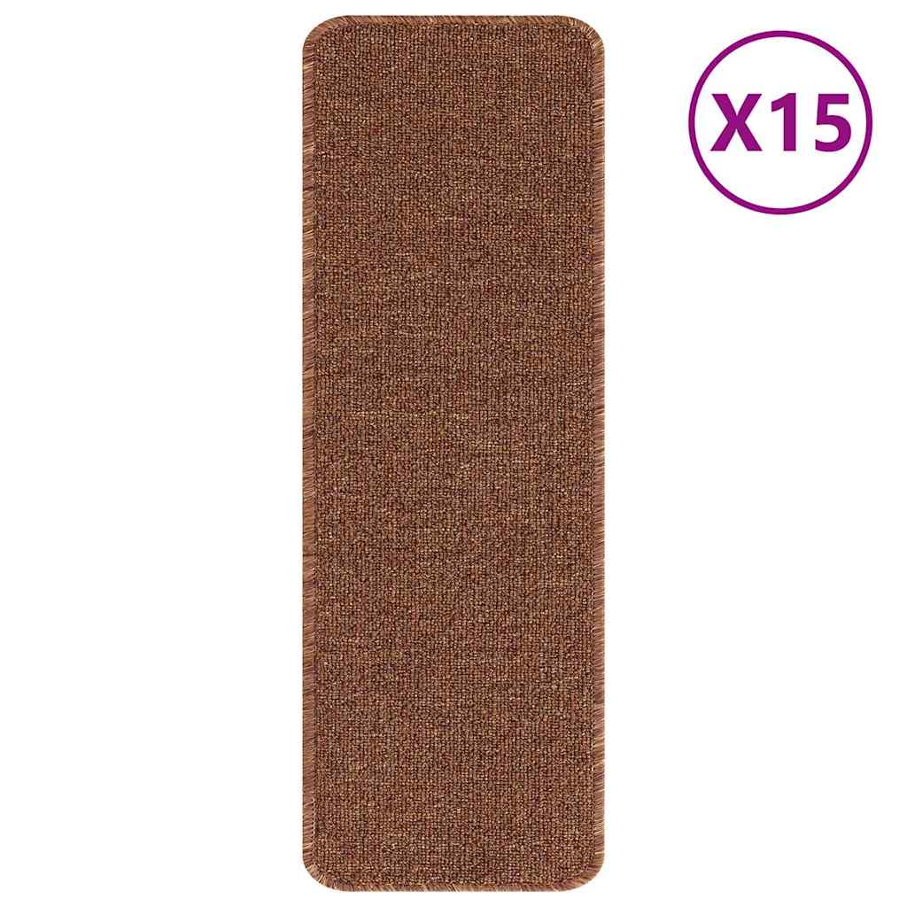 Tapis de marche antidérapants 15 pcs Jaune 60 x 25 cm PP