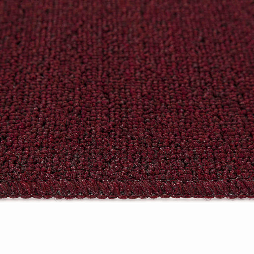 Tapis de marche antidérapants 15 pcs Bordeaux 75 x 20 cm PP