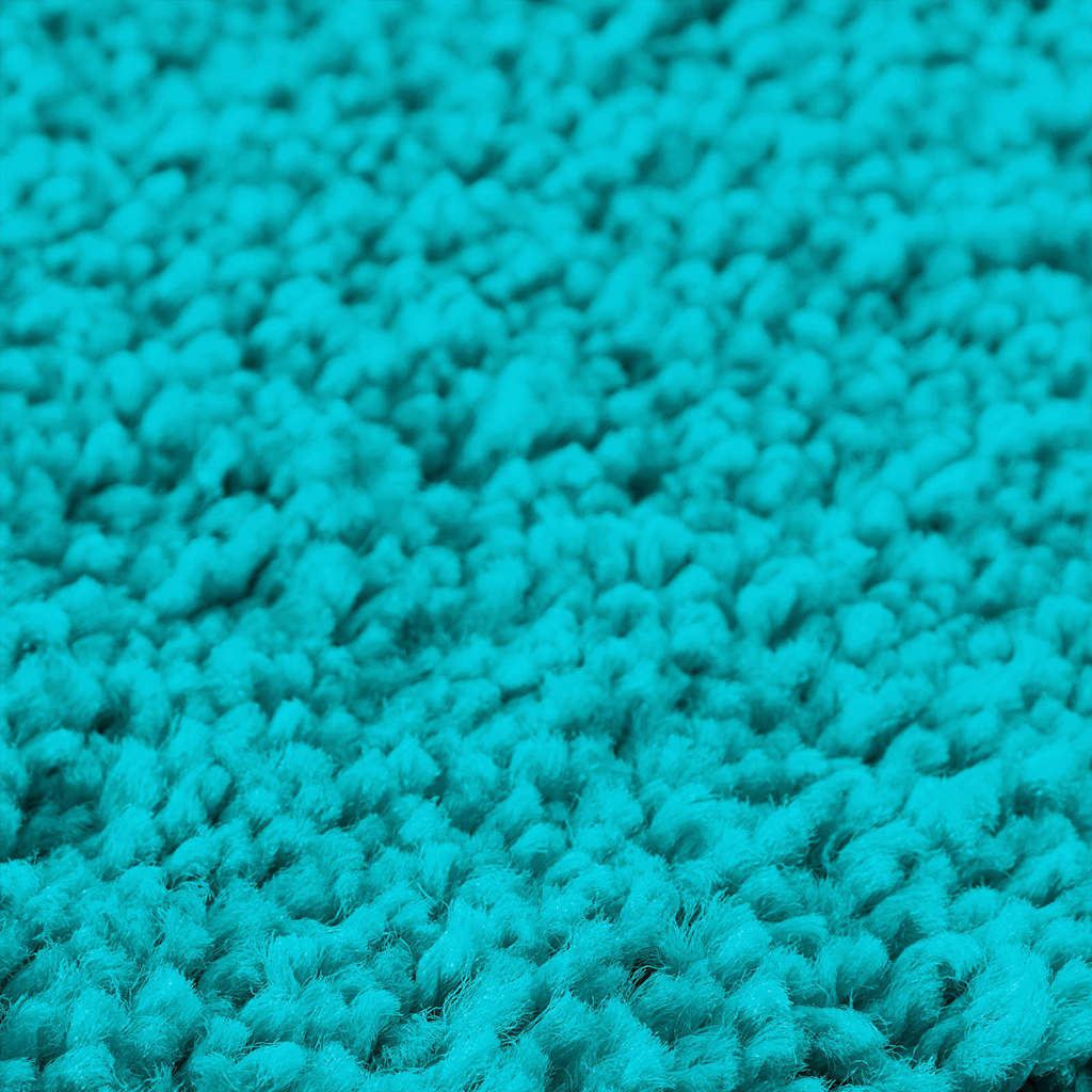 Tapis de bain antidérapant avec découpe pour toilettes Turquoise 50 x 50 cm