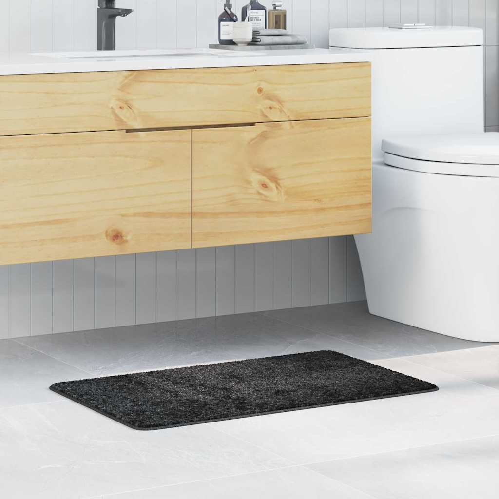 Non-Slip Bath Mat Dark Grey 50 x 80 cm PP