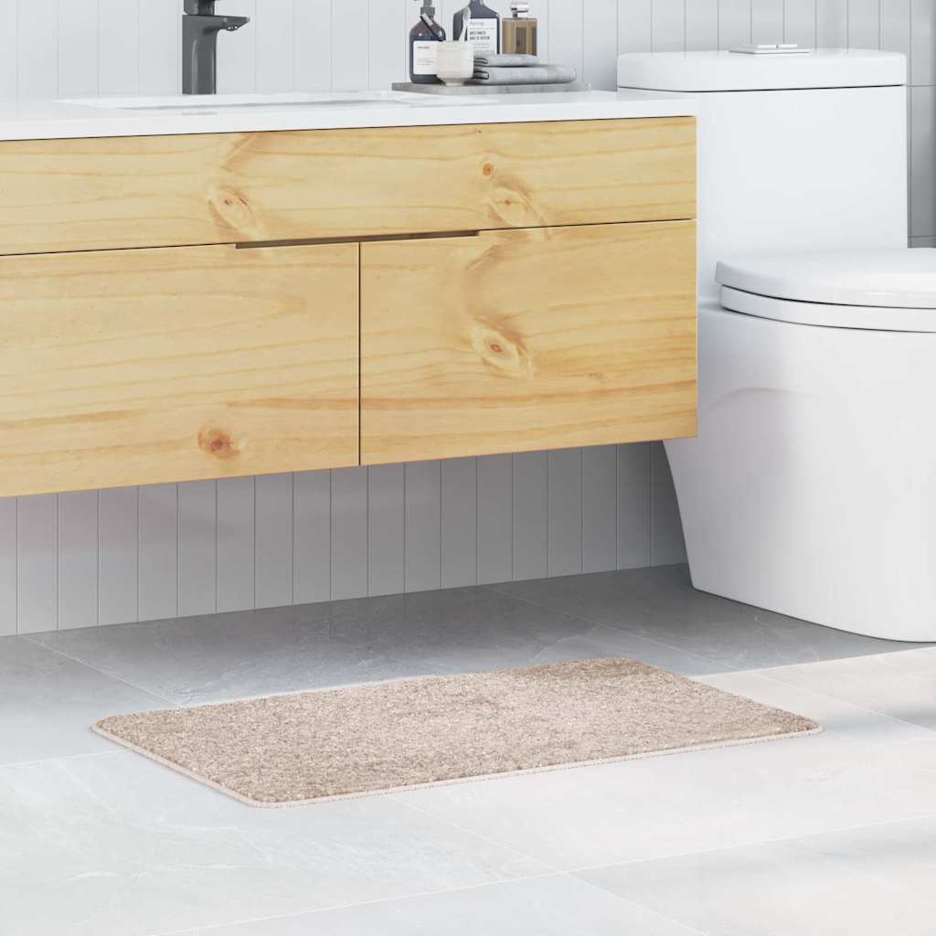 Tapis de bain antidérapant crème 50 x 80 cm PP