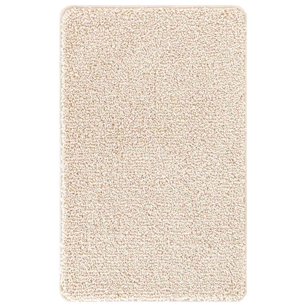 Tapis de bain antidérapant crème 50 x 80 cm PP