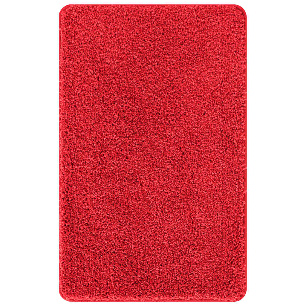 Tapis de bain antidérapant rouge 50 x 80 cm PP
